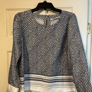 Insight Monochrome Geometric Long Sleeve Top